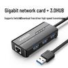 Ugreen USB 3.0 к Gigabit Ethernet и 3-портовый USB-хаб