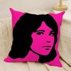 Hot TTV Girl Who Really Cares Pillow Case Natural Linen DoubleSided Printing Sofa Home Decor Cushion Cover