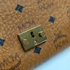 [Pre-Owned] Millie Visetos Classic Monogram Print Light Trendy Cool Girl Flap Chain Crossbody Bag Medium - Very Good #1K142QE