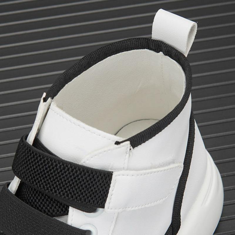 Высокие мужские туфли весна осень белые повседневные кроссовки на платформе роскошные дизайнерские мужские ботильоны para hombre