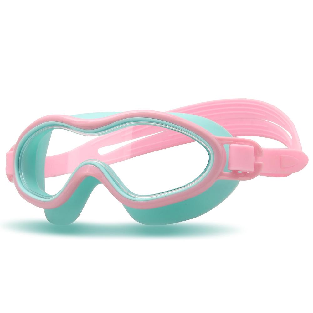 Kids' Waterproof & Fog-Proof HD Swim Goggles - Large Frame for Boys & Girls