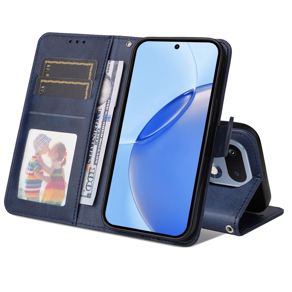 Wallet Case for 16 Pro 5G - Leather/PU, Blue