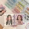 Mini Transparent Pvc Binder Po Album Kpop Binder Pocard Holder Girl Cute Idol Card Collect Book Binding Machine Stationery