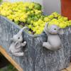 Miniature Statue Flower Pot Decoration, Cute Flower Pot Accessories Resin Statue, Suitable For Terrace, Courtyard, Decoration