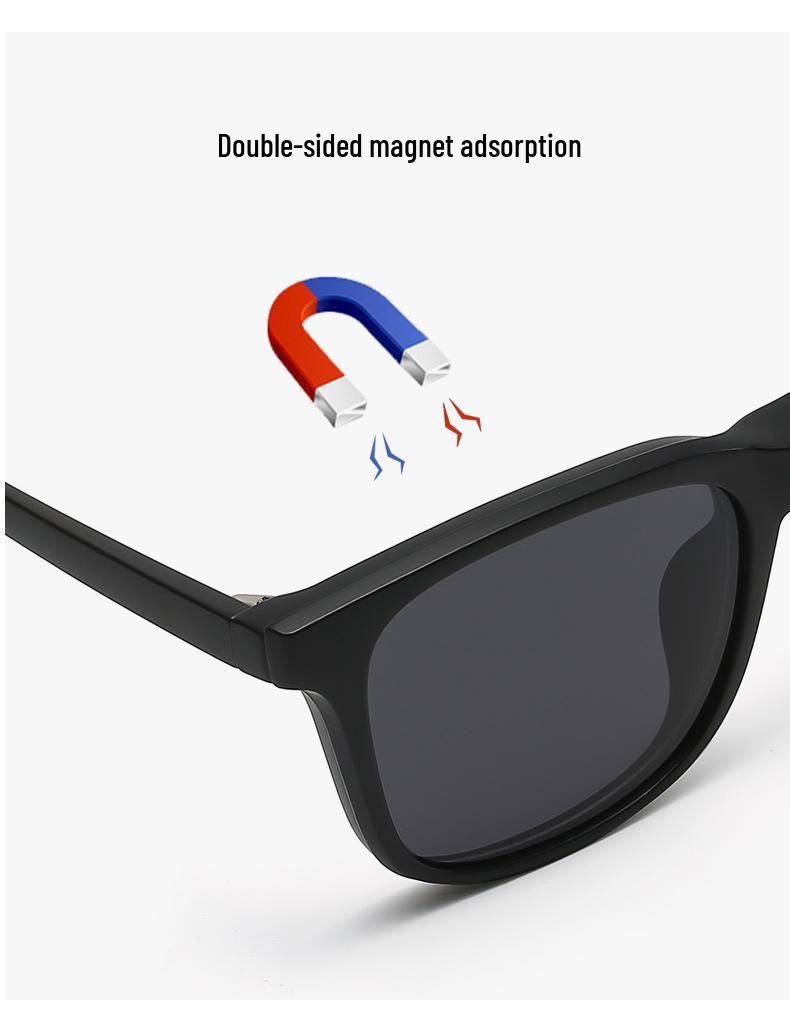 2024 Магнитный поляризованный набор солнцезащитных очков-клипс для мужчин и женщин - Модные очки для вождения