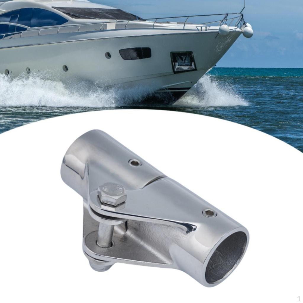 Boat Pipe Connector Handrail Accessories Folding Railing Swivel Hinge Mount Tube Fitting for