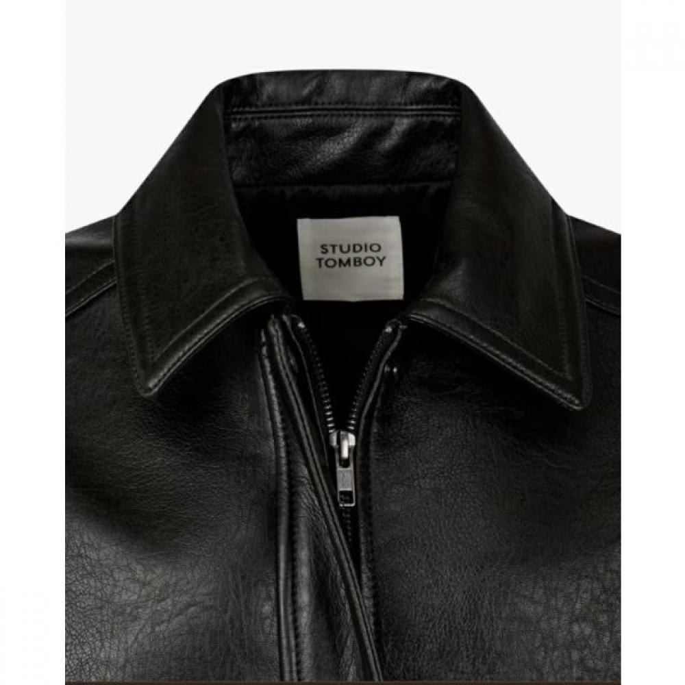 Studio Tomboy Synthetic Leather Blouson Jumper 9166361871