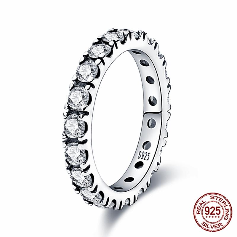 Абсолютно новое 100% подлинное 925 серебряное женское кольцо оригинальное сердце корона розовое золото кристалл обручальное кольцо годовщина свадьбы ювелирное изделие