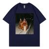 Chicken Drinking Lced Coffee Fuuny Meme Tshirt High Quality Fashion Oversized T Shirts Unisex Unisex Summer Casual Cotton Tshirts