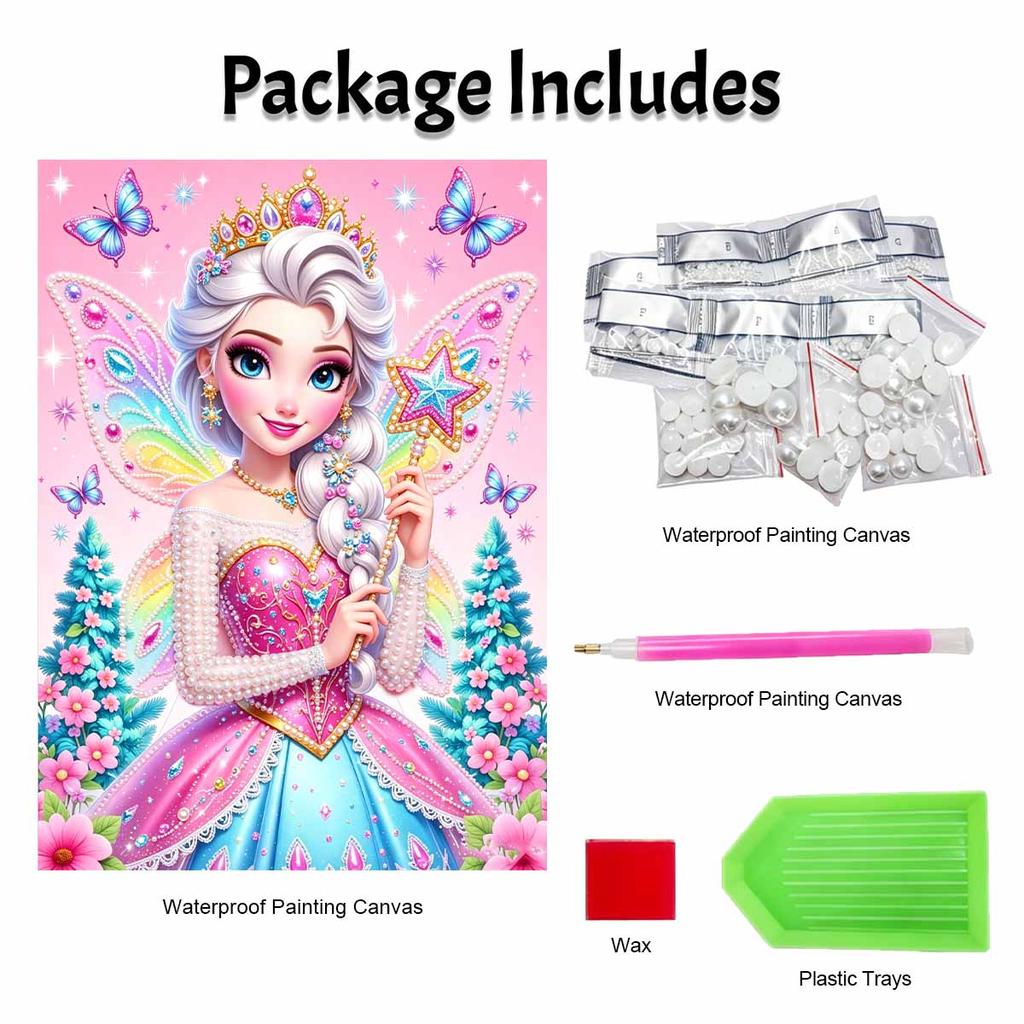 Disney Сказочная принцесса жемчужная живопись ручная работа DIY жемчужное искусство живопись простая гостиная подвесная картина украшение