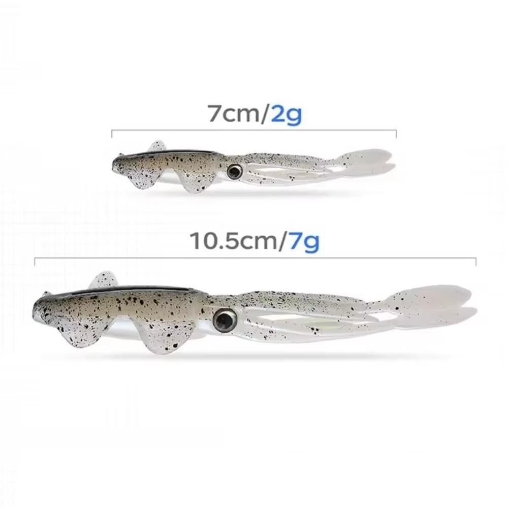 Lifelike Design Squid Fishing Bait Soft Material PVC Swimbait 2026 Fishing Lure Fishing