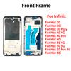 Средняя рамка для Infinix Hot 30 30i 40 40i 50 50i Pro Play NFC 4G 5G Корпус передней рамки LCD Рамка Ремонтные части
