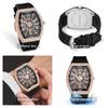 New Men Watch Quartz Watch Diamond Wine Barrel Design European And American Retro Trend Fashion Style Waterproof Men Watch