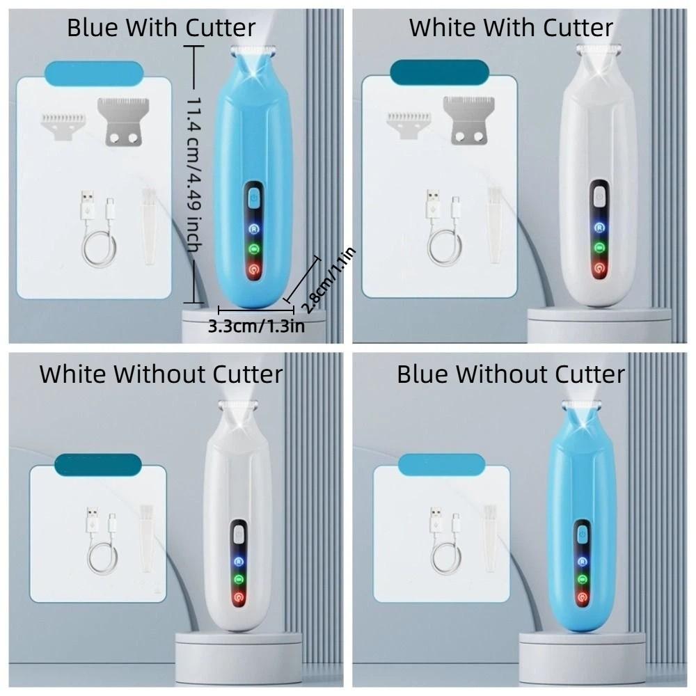 Rechargeable Dog Paw Trimmer LCD Display Electric Dog Clippers Cordless Cat Shaver  Paw Trimming