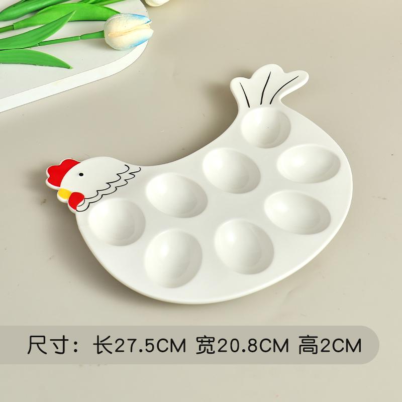 Европейский керамический поднос для яиц, пасхальный ресторан, тарелка для яиц, креативный высококачественный поднос для завтрака в западном стиле, поднос для хранения яиц в холодильнике