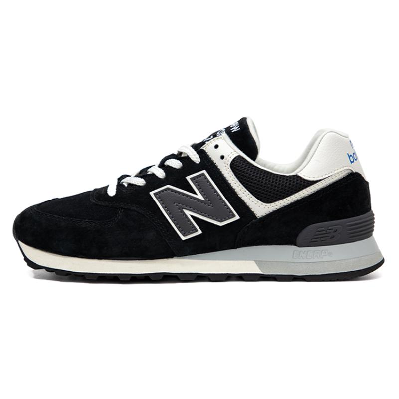 New Balance 574 Черно-бело-серые кроссовки U574BK2