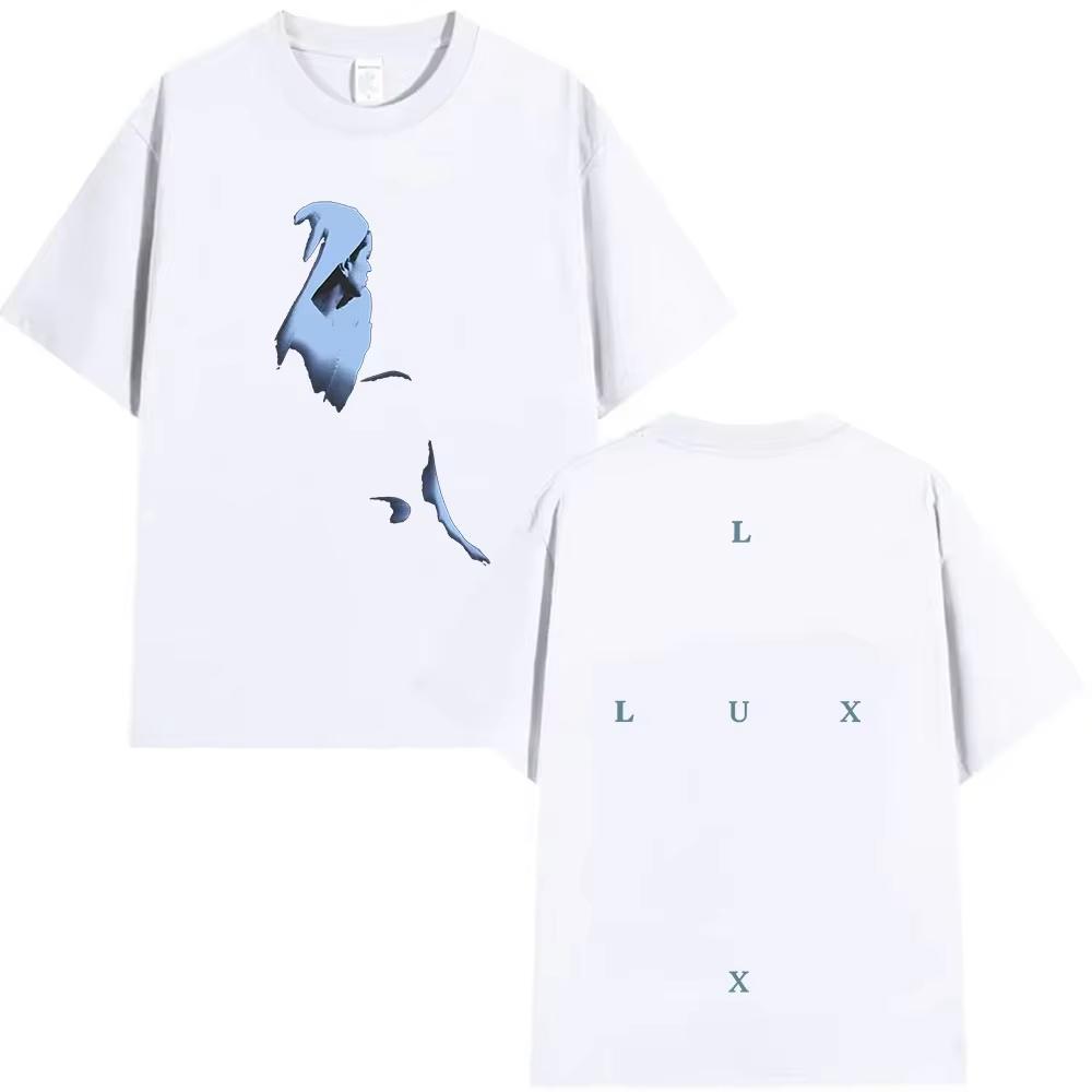 Rapper Rosalia Lux Tour 2026 Album Print T Shirt Men Women Hip Hop Gothic Short Sleeve Top Vintage Aesthetic Cotton TShirts