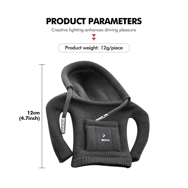 2025 Hot Fashion Hoodie Car Shift Knob Cover Manual Handle Gear Lever For BMW E90 E60 E46 E39 F30 F10 E87 X3 X4 X5 X1 G30 G20