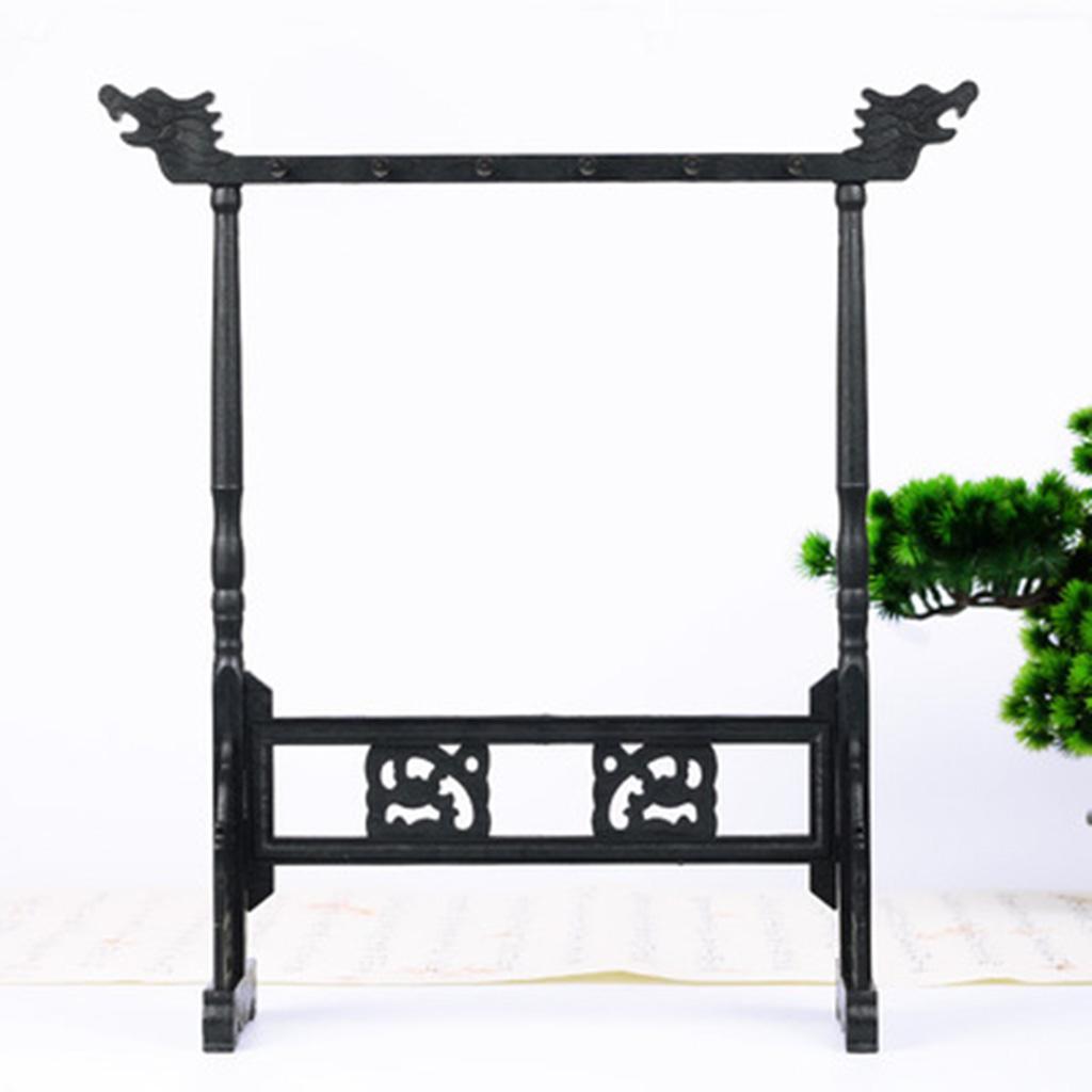 Ретро 12-контактный держатель для кистей из смолы, тонкая резная вешалка для кистей для каллиграфии, подставка для ручек для кистей для каллиграфии, китайский держатель для кистей