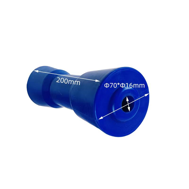 EgoTrailer 1pc Boat Trailer Keel Roller 8" Black Hard Plastic PE 200mm Self Centering trailer accessories parts