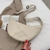 Nylon Crossbody Bag Women's New Style Dumpling Bag Lightweight Underarm Bag Simple Single Shoulder Canvas Bag
