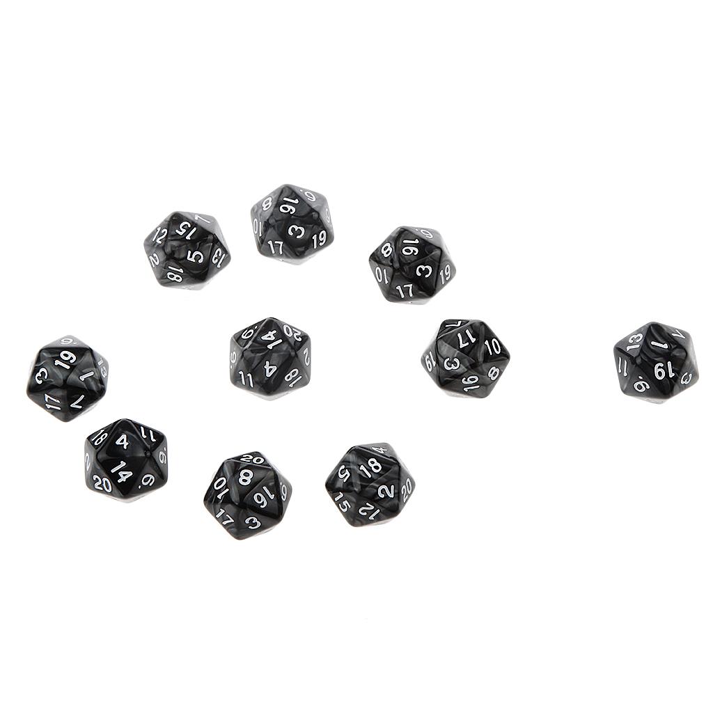 10pcs Twenty Sided D20 Playing Games