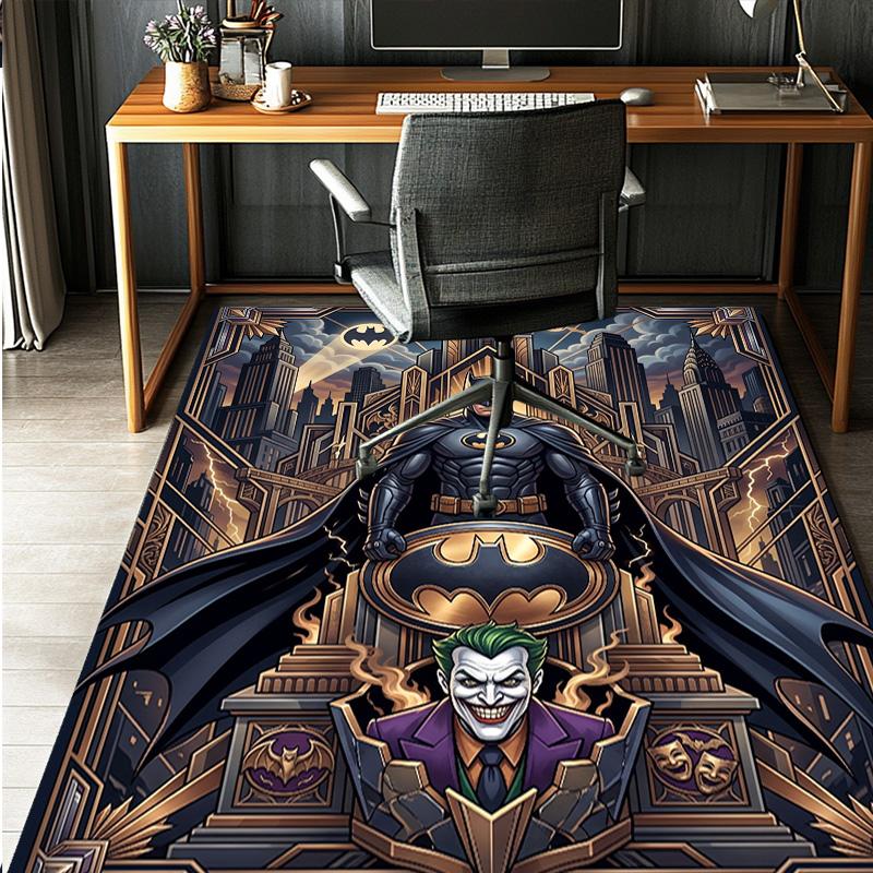 Batman Pattern Rug, Indoor/Outdoor Mat, for Picnic, Gameroom, Bedroom, Office, Living Room, Home Decor Carpet, Birthday Gift