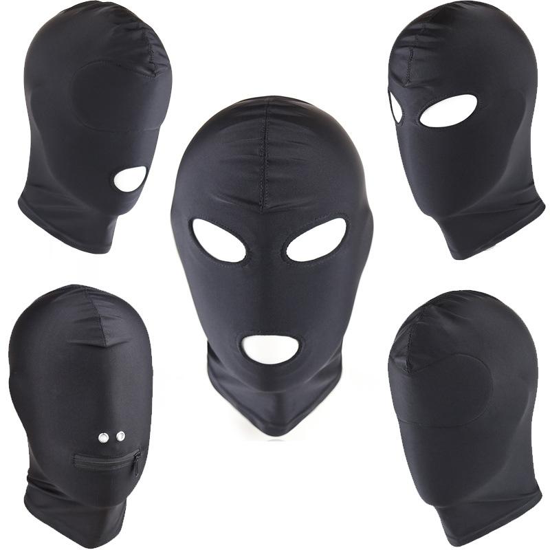 Elastic Fabric Intimate Headband SM 18 Adult Sex Toy Breathable Outdoor Role-playing All Inclusive Windproof and Sun Protection