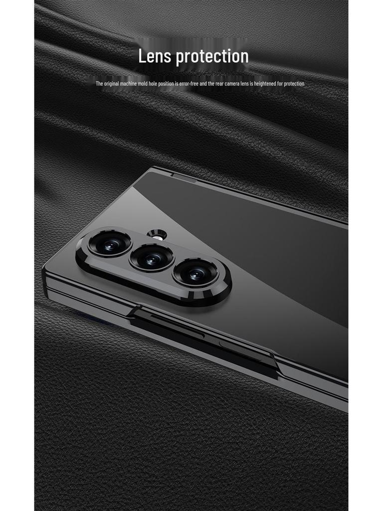 Магнитный чехол-шарнир Samsung Z Fold7 - Прозрачная защитная крышка с подставкой Triumph