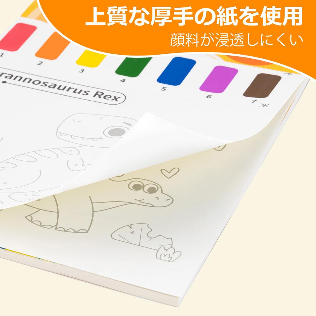 YPLUS Water Coloring Book for Years Watercolor Paper for Years Reusable Coloring Painting and Craft Gift with Dinosaur Toddlers, 1-3 Old, 2-4 Old,