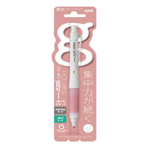 Mitsubishi Pencil Mechanical Pencil Alpha Gel Switch 0.3 Limited Rose Pink M31009GG1P.RP
