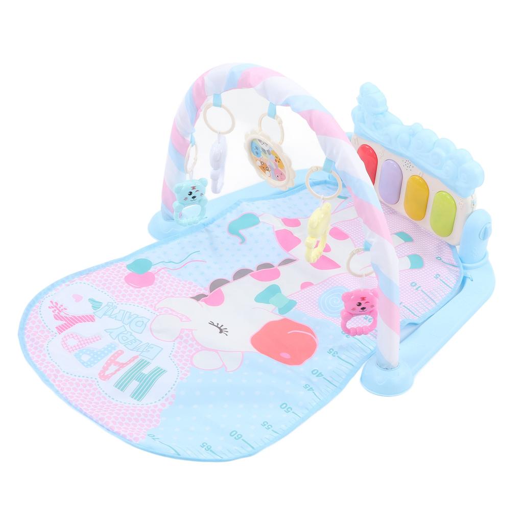 Baby Kick Play Piano Learning Toy Multifunctional Baby Play Mat with Piano Rattles for Baby Infant