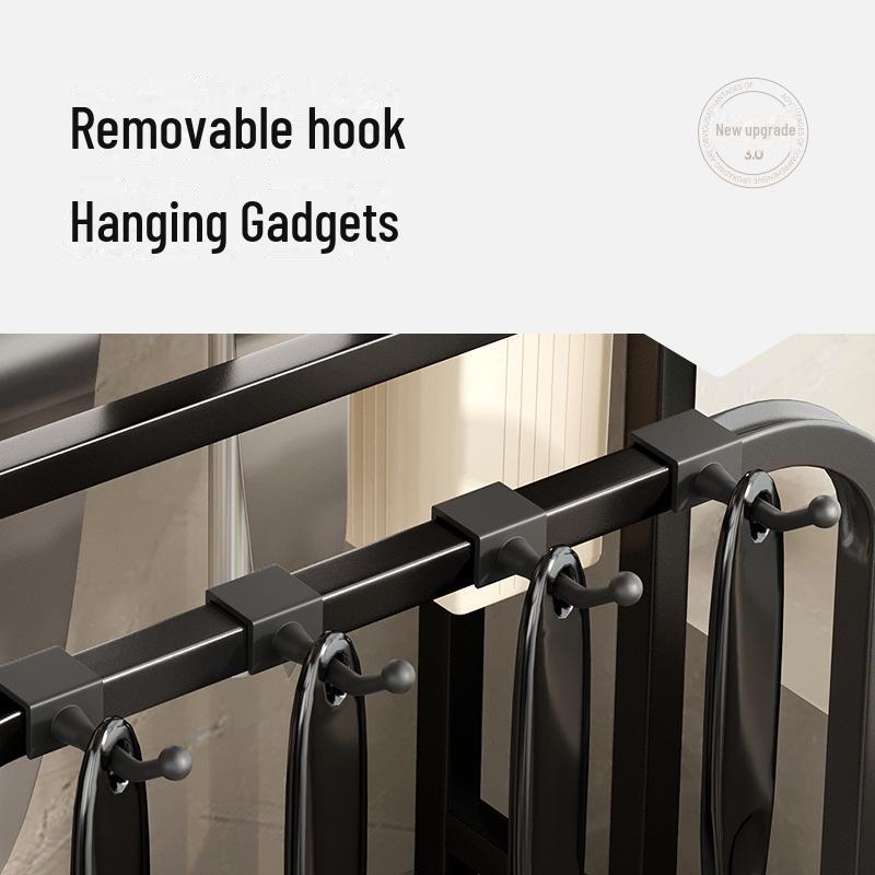 Подставка для кухонных ножей и разделочных досок из нержавеющей стали 201 с держателем для крышек кастрюль и органайзером для столовых приборов