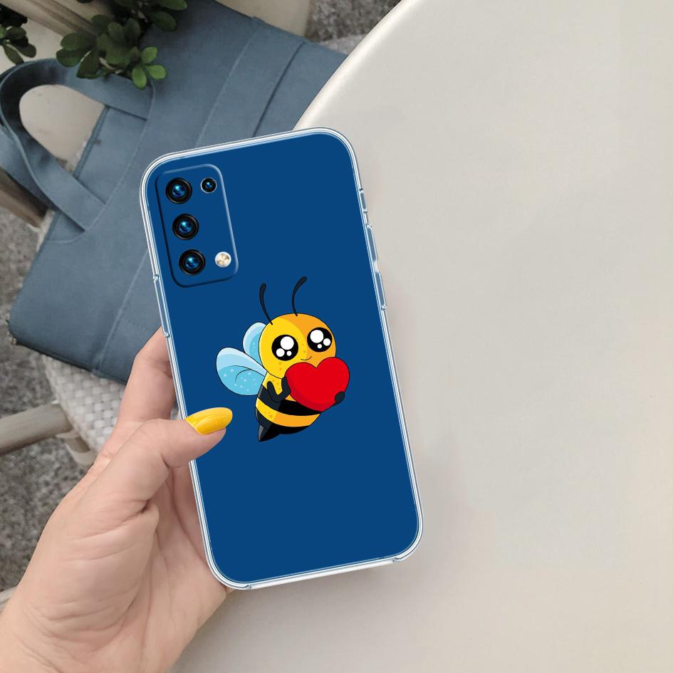 FM5 Арт Пчелы Мультяшный Мягкий Прозрачный Чехол для Телефона для Samsung Galaxy A04 A04S A14 A23 A34 A54 M23 M33 M52 M53
