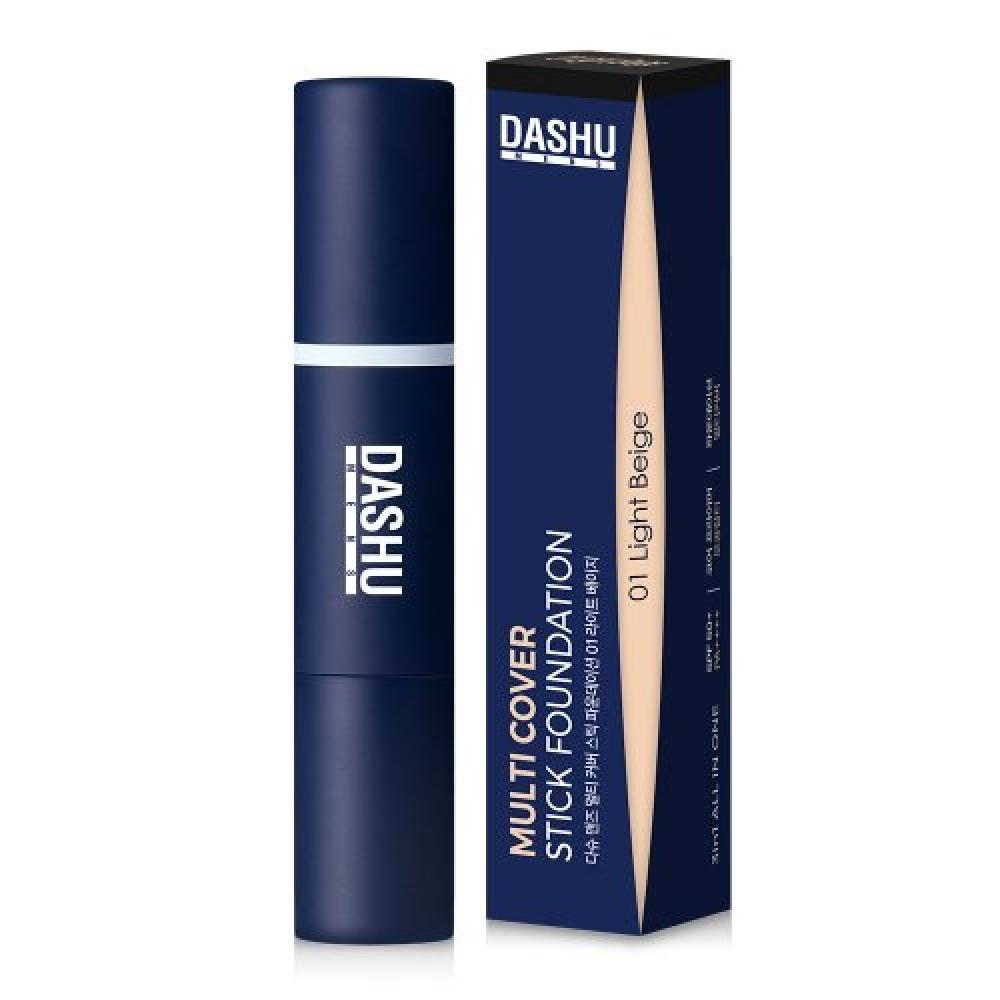 DASHU Men S Multi Cover Stick Foundation 3color + Aqua All In One Lotion 30 мл