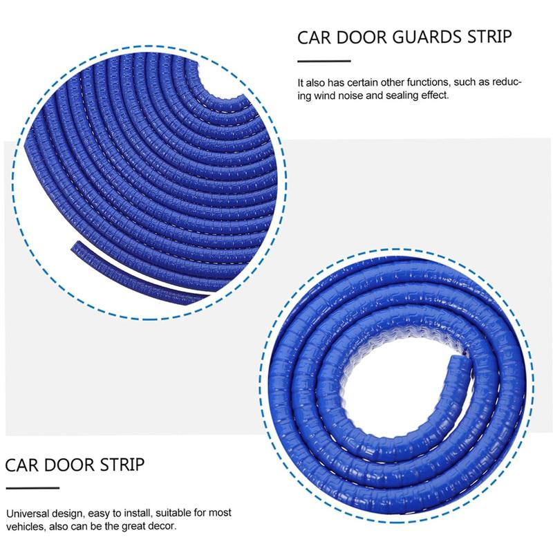 Yitong 1PC Car Door Anti Collision Sealing Strip 5M Rubber Edge Guard U Channel Trim Scratch Proof Weather Resistant Protector