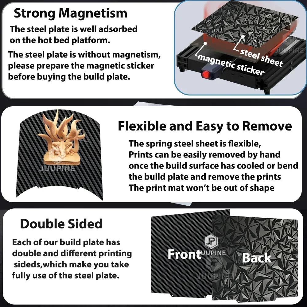 For Elegoo Neptune Max 4 Upgrade Neptune Max 3 Build Plate 430X430 PEI PEO Double Side Sheet Heated Bed Flexible Platform