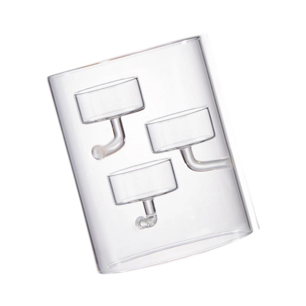 Cylinder Glass Votive Tealight Candle Holder Clear Floating Candle Display DIY Table Centerpieces Decoration Craft