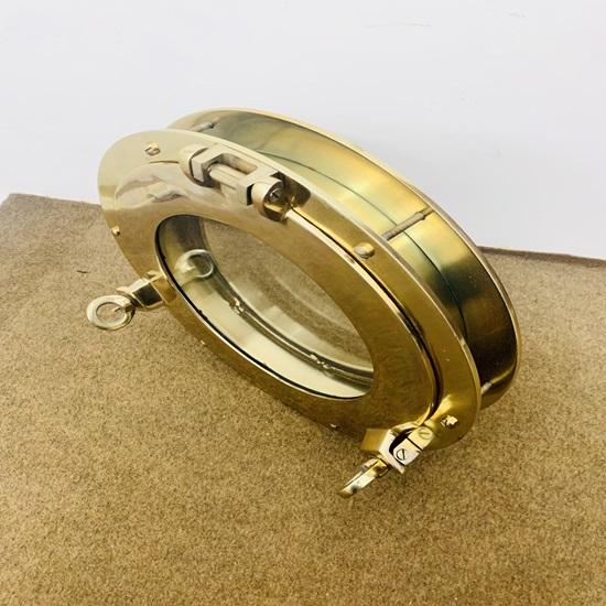 30.48 Cm Canal Boat Porthole Window Golden Finish Door Window Glass Porthole Home Decorative Porthole