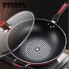 Wok Non-stick Wok Household Non-oily Gas Stove Induction Cooker General Iron Pot Frying Pan Cooking Kitchen Cookware