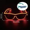 Colorful Luminous Glasses for Music Bar KTV Christmas Valentine's Day Party Decoration LED Goggles Festival Performance Props