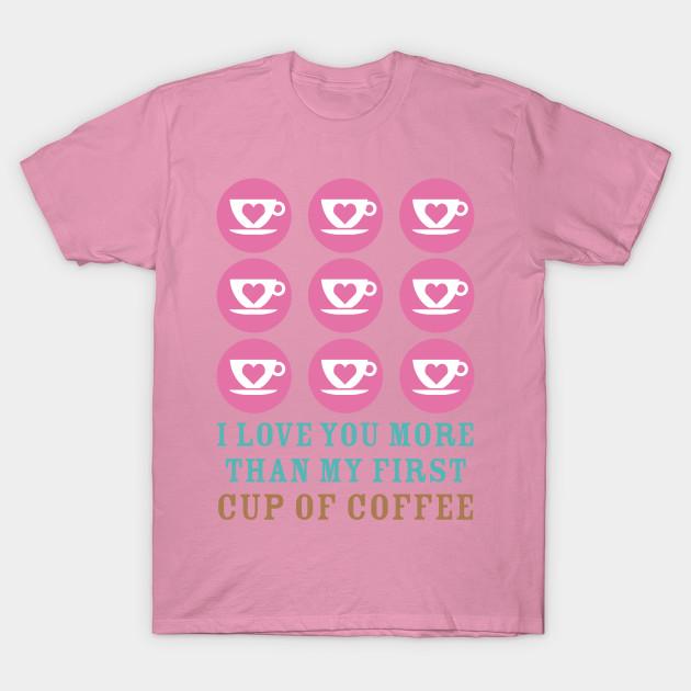 T Shirt Women Love You Coffee Harajuku Print Kawaii Tshirt Summer Short Sleeve Female T-Shirt Top Tee