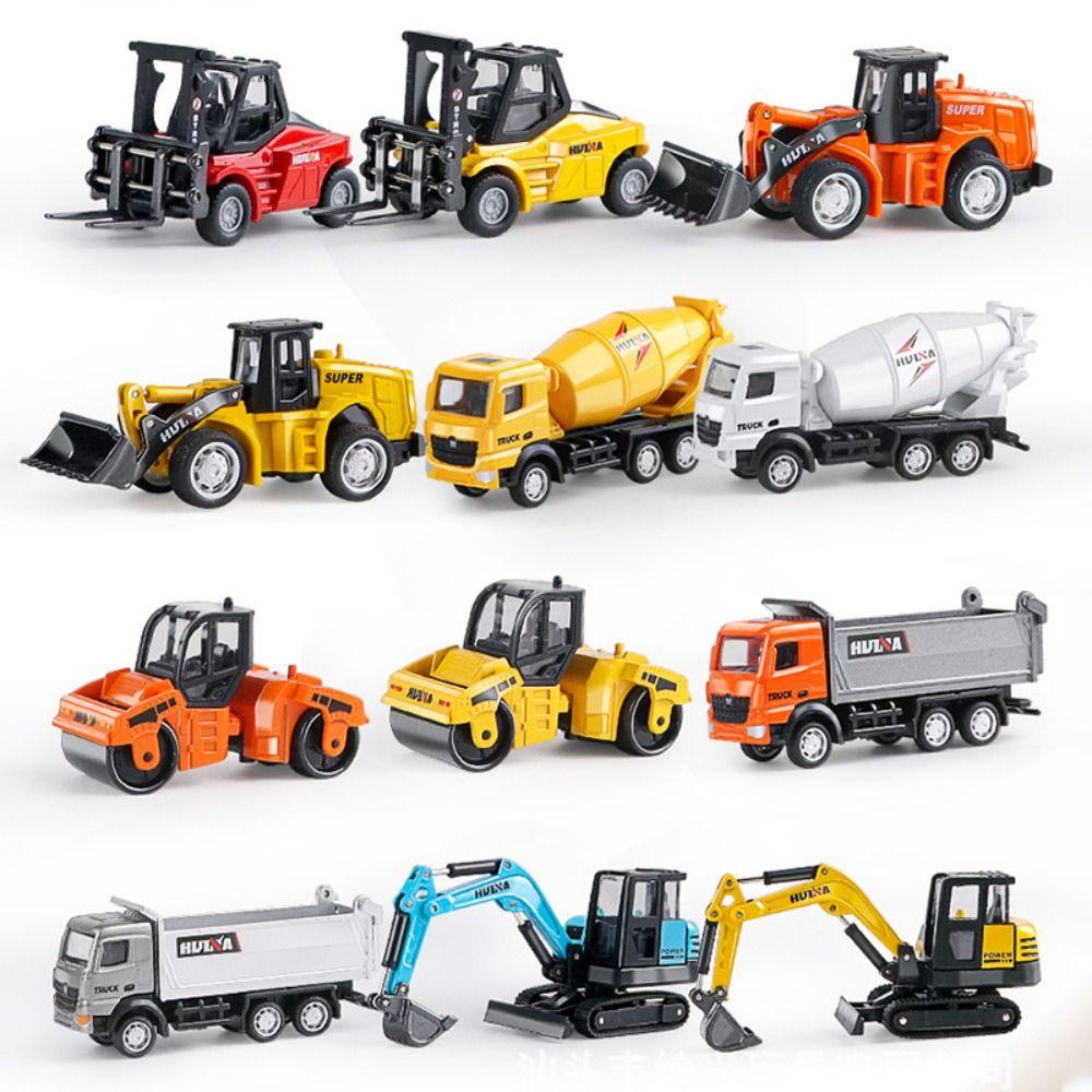 Forklift Dumper Construction Truck Toys Road Roller Excavator Bulldozer Toy for Children