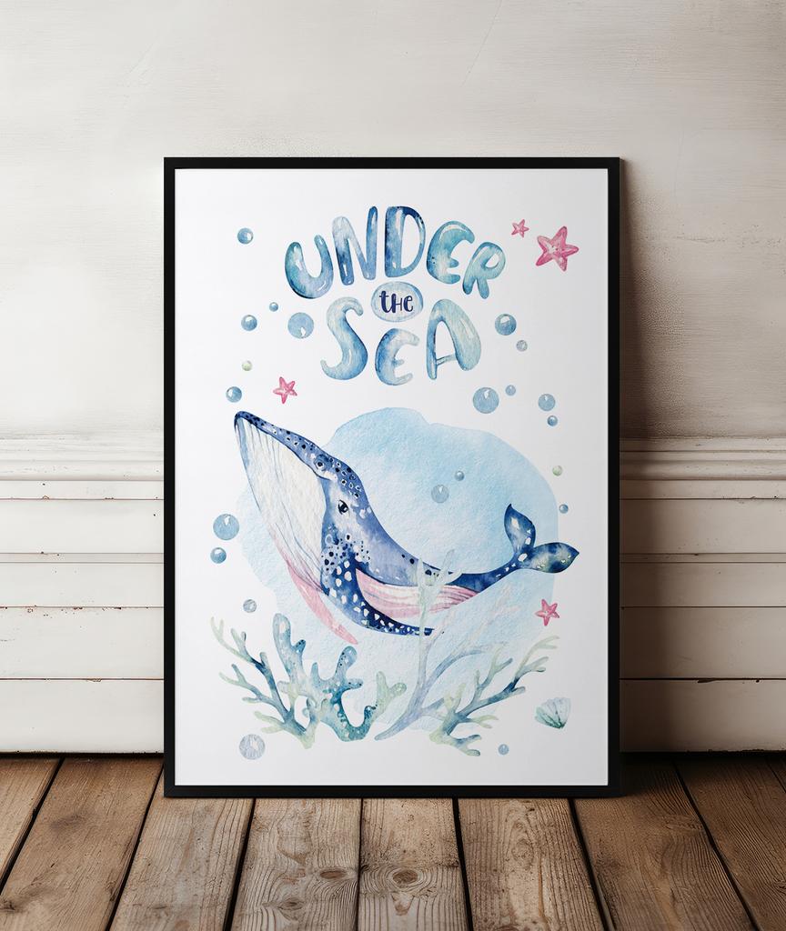 Плакат детская комната кит рейтинг