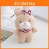Cute Fluffy Bear Keychain Plush Toy Soft Rabbit Bag Pendant Gift
