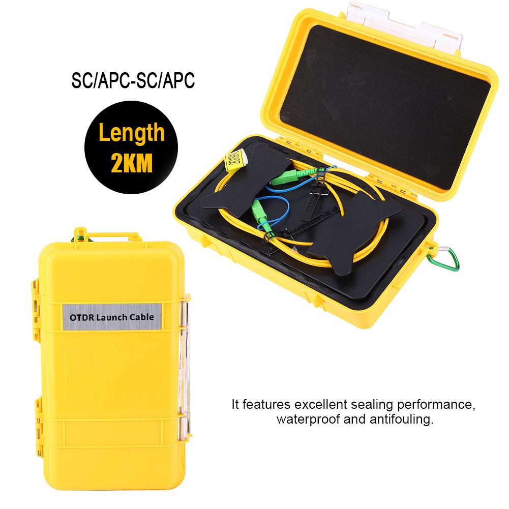 OTDR Запуск Кабельного Короба SM Sc APCSc APC 2км Устранитель Мертвых Зон Оптоволоконное Кольцо