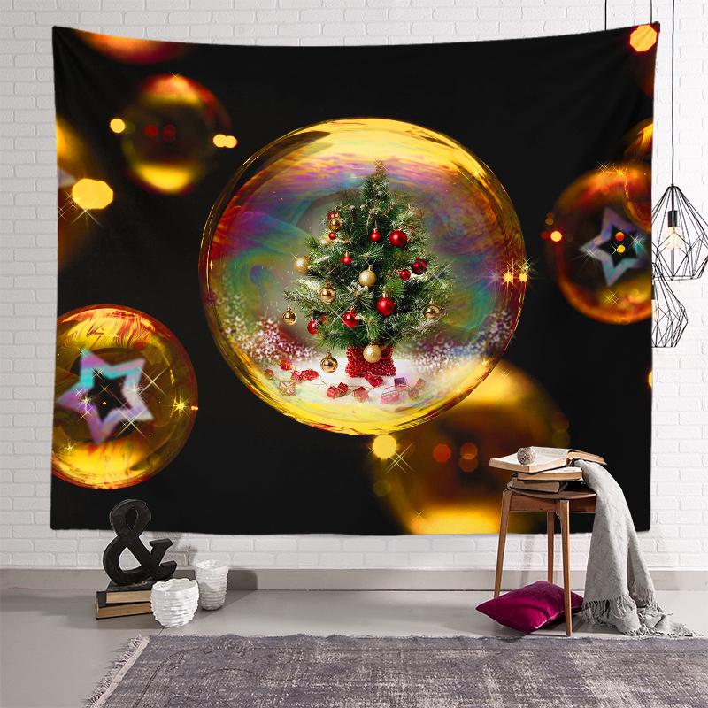 Украшение рождественской елки, гобелен с принтом, украшение для дома, гостиной, спальни, стены, тканевый гобелен 230x180 см