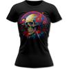 Bands and Bones Skull Flower 5 Women_s T-Shirt