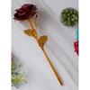 Golden Red Rose Flower Showpiece | Rose Day Valentine Gift for Girlfriend Boyfriend Husband Wife Her Him | Valentine Day Decoration Items