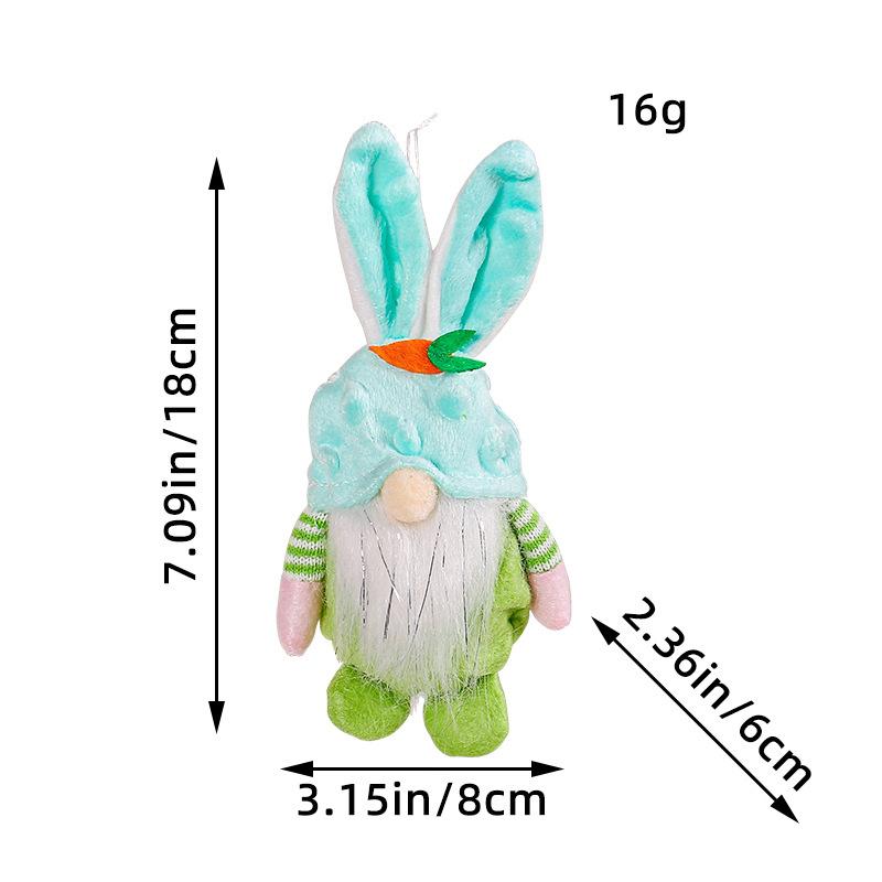 Пасхальный Гном Заяц Цветной Плюшевый Заяц Подвесной Праздничные Товары для Вечеринки Плюшевый Кролик Гоблин Декор Для Гостиной Полки Дома